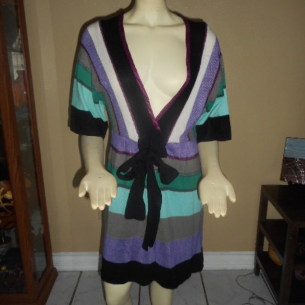 Missoni Striped Bow Front Dress Size 42